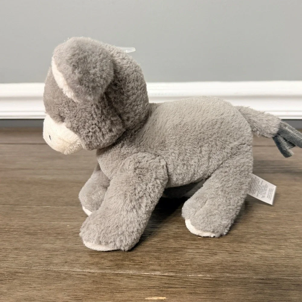 Carters Plush Grey Gray Donkey Mule Baby Toy Stuffed Animal Lovey 67194 8in